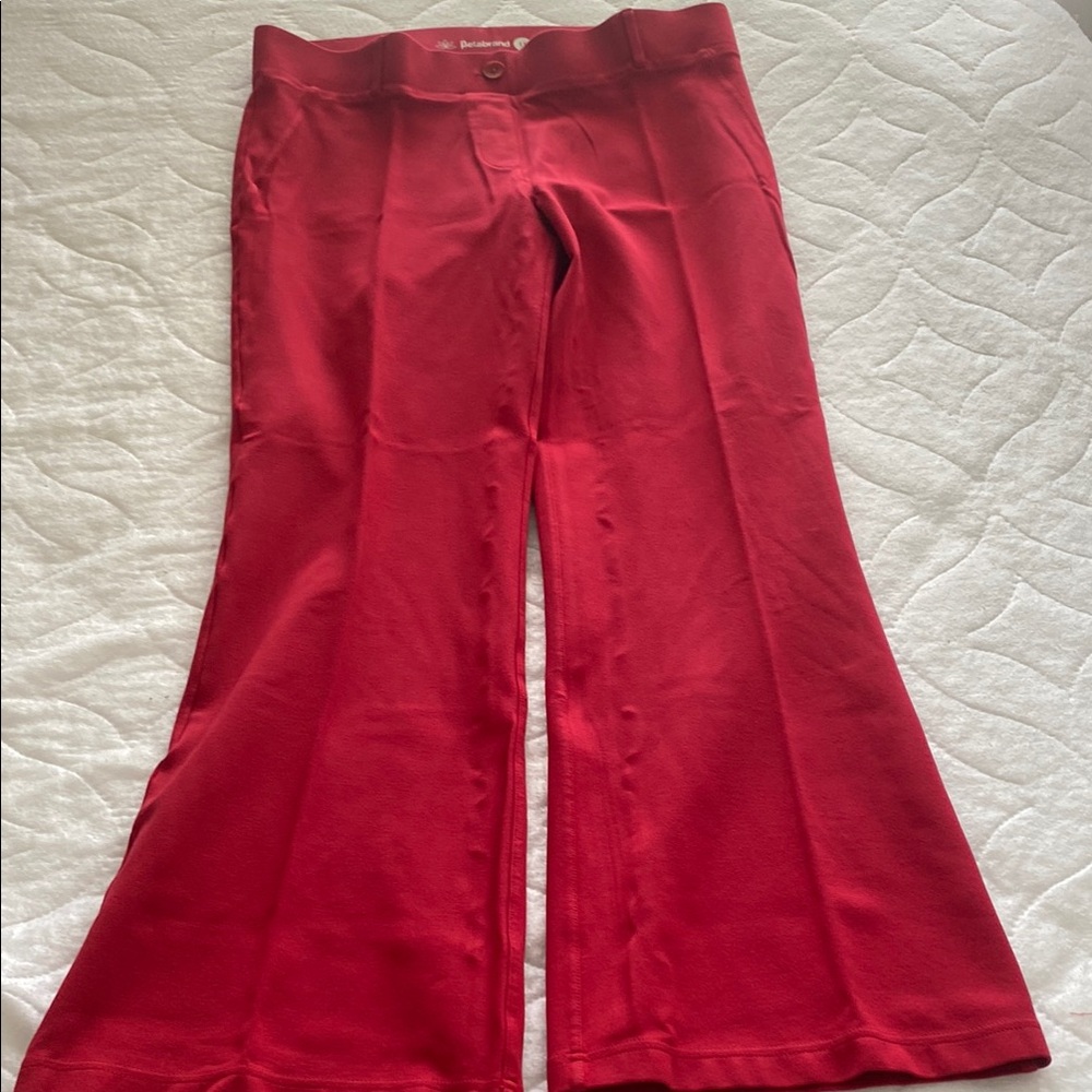 BetaBrand Pull On Red Flare Pants Size 1X